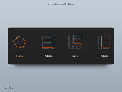Icon Set for MehrzadGoli.net design icon icon set iconography