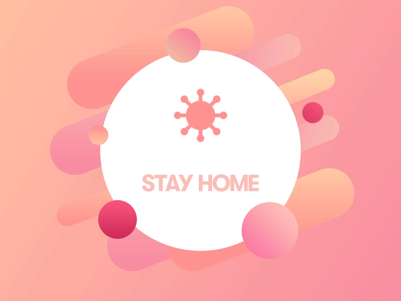 Coronavirus after effects animation card color covid 19 design designer gif gradient graphic home illustration interaction design logo microinteraction minimal motion motion design photoshop ui ux