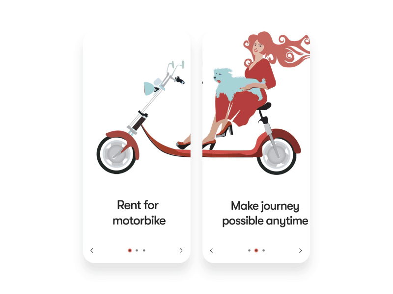 Rent scooter app - Ar interaction experience