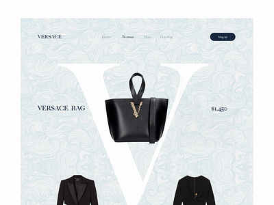 Versace Website after effects animation asian cuisine asian redesign branding clean design fashion graphic design interaction design mobile motion motion design motion graphics perfume redesing store ui ui animation website