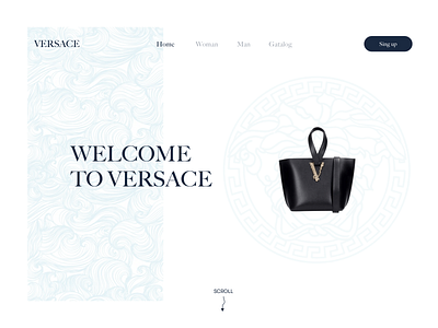 Versace Website animation branding clean company design fashion graphic design illustration interaction design landing page modern motion graphics platform redesign store ui uiux web web design website