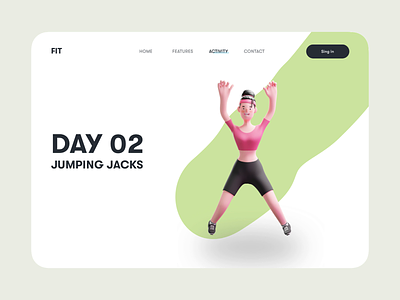Fitness app 3d 3d animation after effects animation app character clean design fitness graphic design mobile mobile app motion motion design motion graphics sport ui ui animation uiux web