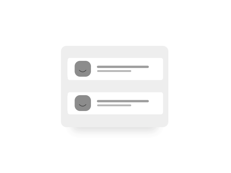 Minimal mobile swipe interaction