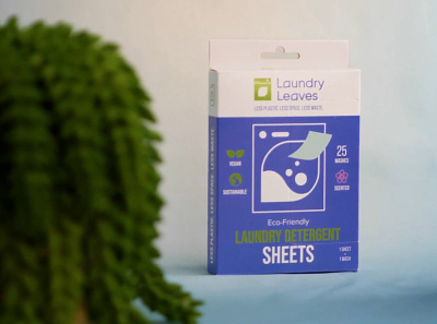 Laundry Leaves | Packaging Design branding laundry laundry detergent packaging packaging design sheets sustainable wash