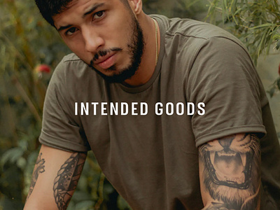 INTENDED GOODS | Logo Design branding eco friendly fashion impact logo logo design shirt sustainable