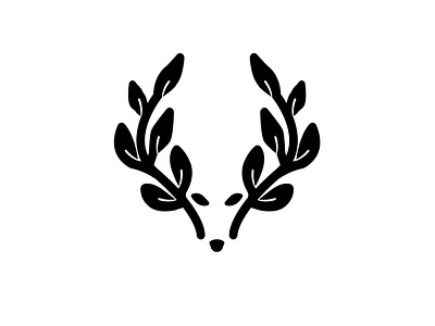 Flora Deer design logo vector