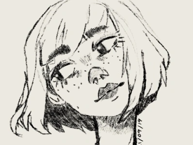 Myself charcoaldrawing design girl icon illustration portrait