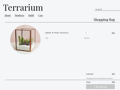 Terrarium Checkout