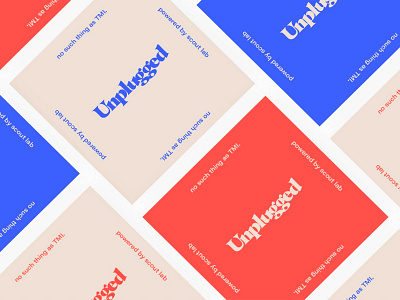 Unplugged Cards branding design logo typography