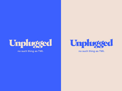 Unplugged Logo branding design logo