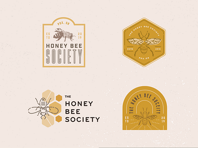 The Honey Bee Society - work in progress adobe illustrator bees branding design education garden graphic design honey illustrator insects logo non profit oregon pnw vector