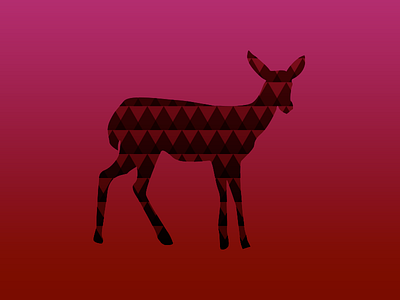 geometric deer color deer etsy geometric gradient