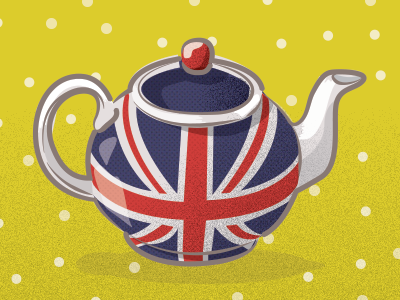 Teapot - Daily Drawing Challenge 30 day drawing challenge britain digital art drawing graphic design illustration sketching teapot vector
