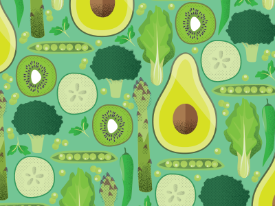 Eat Green adobe cucumber digital art garden graphic design green illustration illustrator pattern vector vegetables