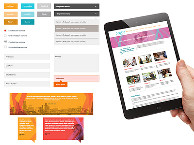 Cascade AIDS Project UI clean flat graphic design oregon photoshop portland redesign roger that agency ui user interface ux website