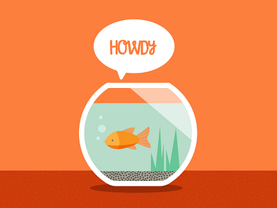 Fishbowl Life adobe cartoon digital art drawing fishbowl goldfish graphic design illustration texture vector