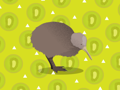 Native Kiwi adobe digital art drawing fruit graphic design illustration kiwi new zealand pattern vector