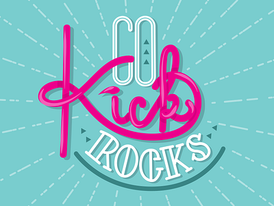 Go Kick Rocks! adobe illustrator custom digital art graphic design illustration lettering type typography vector
