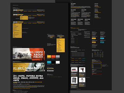 GearWrench UI Design adobe cars corporate gearwrench graphic design layout mobile photoshop responsive design tools typography ui webdesign