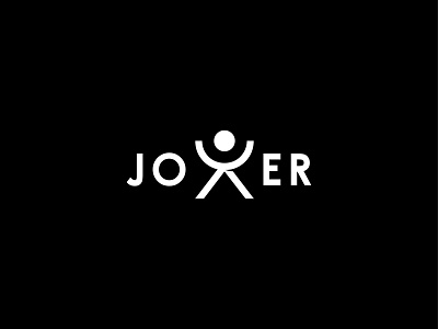Joker Happiness crazy expression happy joker joker movie logo logo design logotype minimal typography