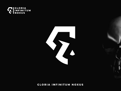 Gloria Infinitum Noxus brand design branding design esportlogo esportlogoteam icon illustrator logo logo design logotype masculine logo skull skull logo