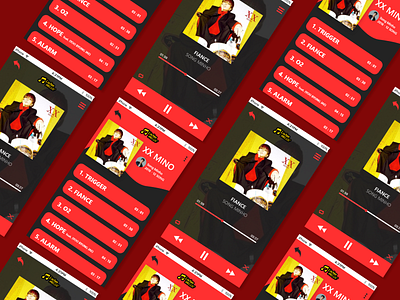 Music Player App Design - ( Debut Shoot ) app design illustration ui