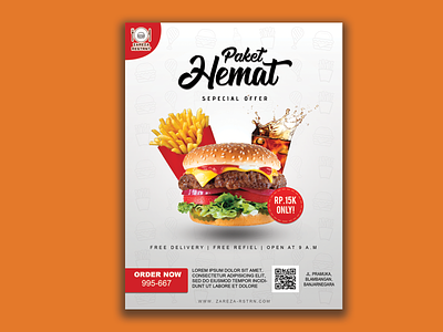 Burger Flyer Design advertise design flyer flyer design photoshop typography