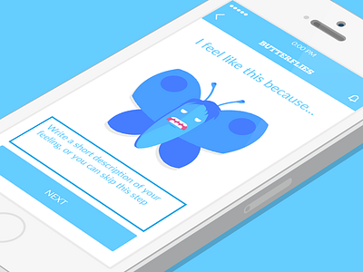 Butterflies App app butterflies children kids mental health mobile