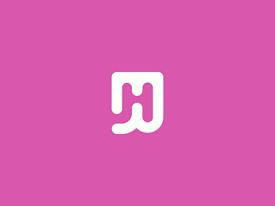 Her branding day e h icon identity international logo mark pink r womans