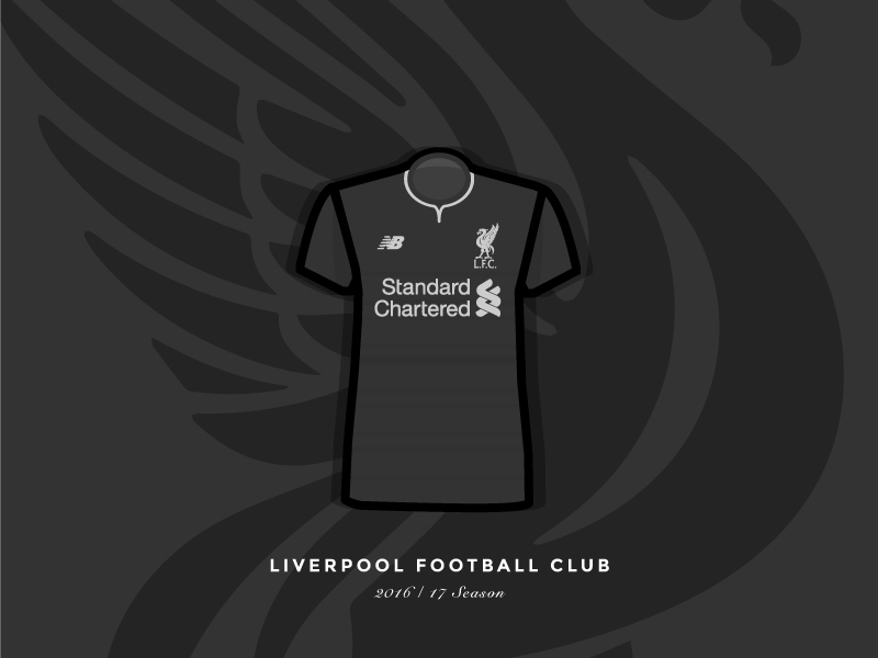Liverpool FC Away Kit - 2016/17 201617 football graphic home kit klopp lfc liverpool liverpool fc new season premiere league soccer vector