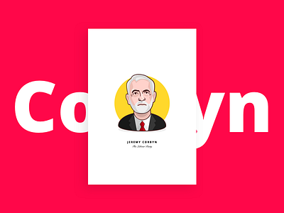 Last Day to Register to Vote! avatar character corbyn face icon jeremy labour man politics print profile uk