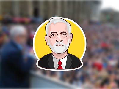 National Campaigning Suspended avatar character election face ge2017 illustration labour man people portrait sticker uk