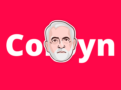 End of University Tuition Fee's avatar character corbyn face icon jeremy labour man politics print profile uk