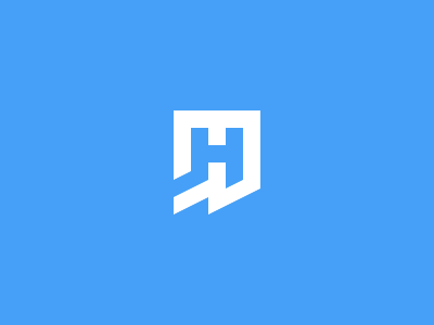 HER Logo Mark - Refinement banking blue brand e h icon identity logo mark r type