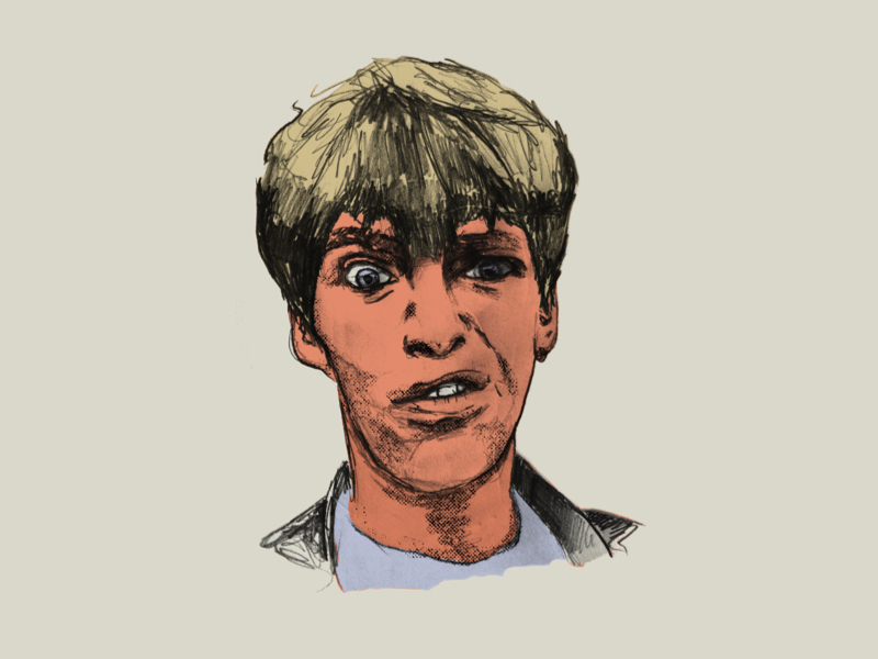 Lee Mavers - The La's britpop color drawn face icon illustration liverpool music photoshop portrait sketch texture