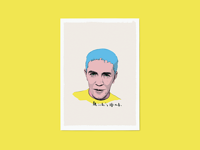 Mick Head Illustration art artwork avatar band character emoji face football fun halftone icon illustration liverpool man music portrait art poster print texture uk