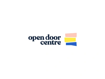 Open Door Centre Logo abstract brand branding charity design door icon idenity liverpool logo logomark logotype map mark mental health stripes symbol symbolism type typography