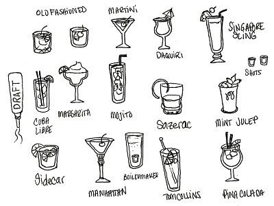 Cocktail Icon Concepts 1