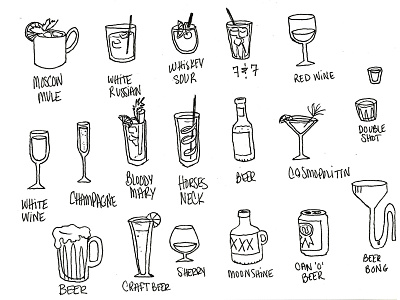 Cocktail Icon Concepts 2