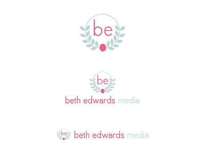 Beth Edward Media logo d berry branding identity laurel logo media rottencupcakes simple