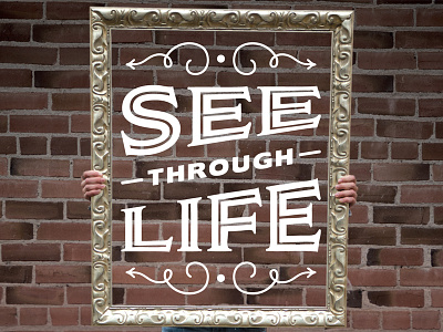 See Through Life book cover book bricks hoodzpah lettering photoshop typography