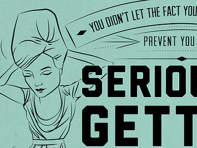 Get Down! illustration typography vector when youre a stranger
