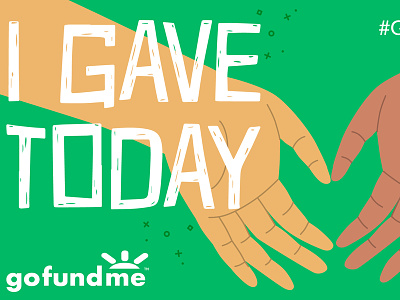 Giving Tuesday Post Donate Flow Share Image donate giving tuesday gofundme hands heart illustration