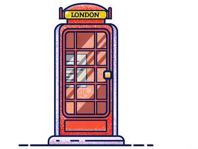 London telephone booth adobeillustrator booth england grainy grainyillustration graphicdesign illustration london telephone unitedkingdom vectordesign vectorillustration