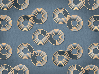Infinity Dog Pins badge enamelpin illustration infinityloop kickstarter lapelpin pingame sausagedog