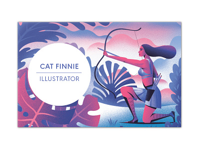 Illustrated business card branding businesscard design graphicdesign illustration photoshop