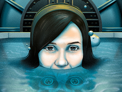 Shapeo of Water illustration illustrator movie photoshop reflections shapeofwater