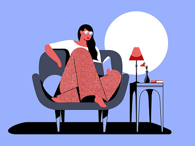 Lazy Sunday by Cat Finnie on Dribbble