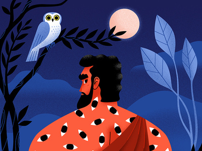 Argus Panoptes animation argus characterdesign digitalart giant illustration mythology owl sketchdailies vector