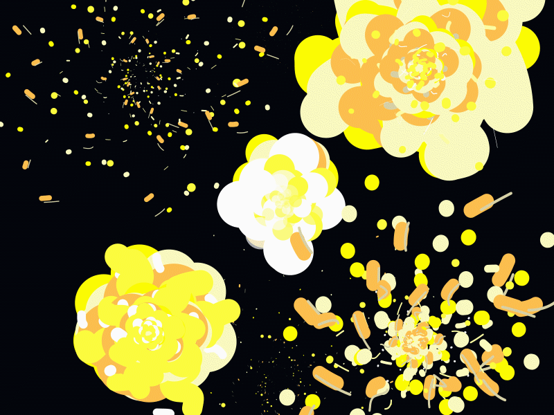 Great Explosion 2danimation aftereffects bodymovin confetti congrats explosion fireworks flat gif gifts happy birthday json lottiefiles motion design motion graphics